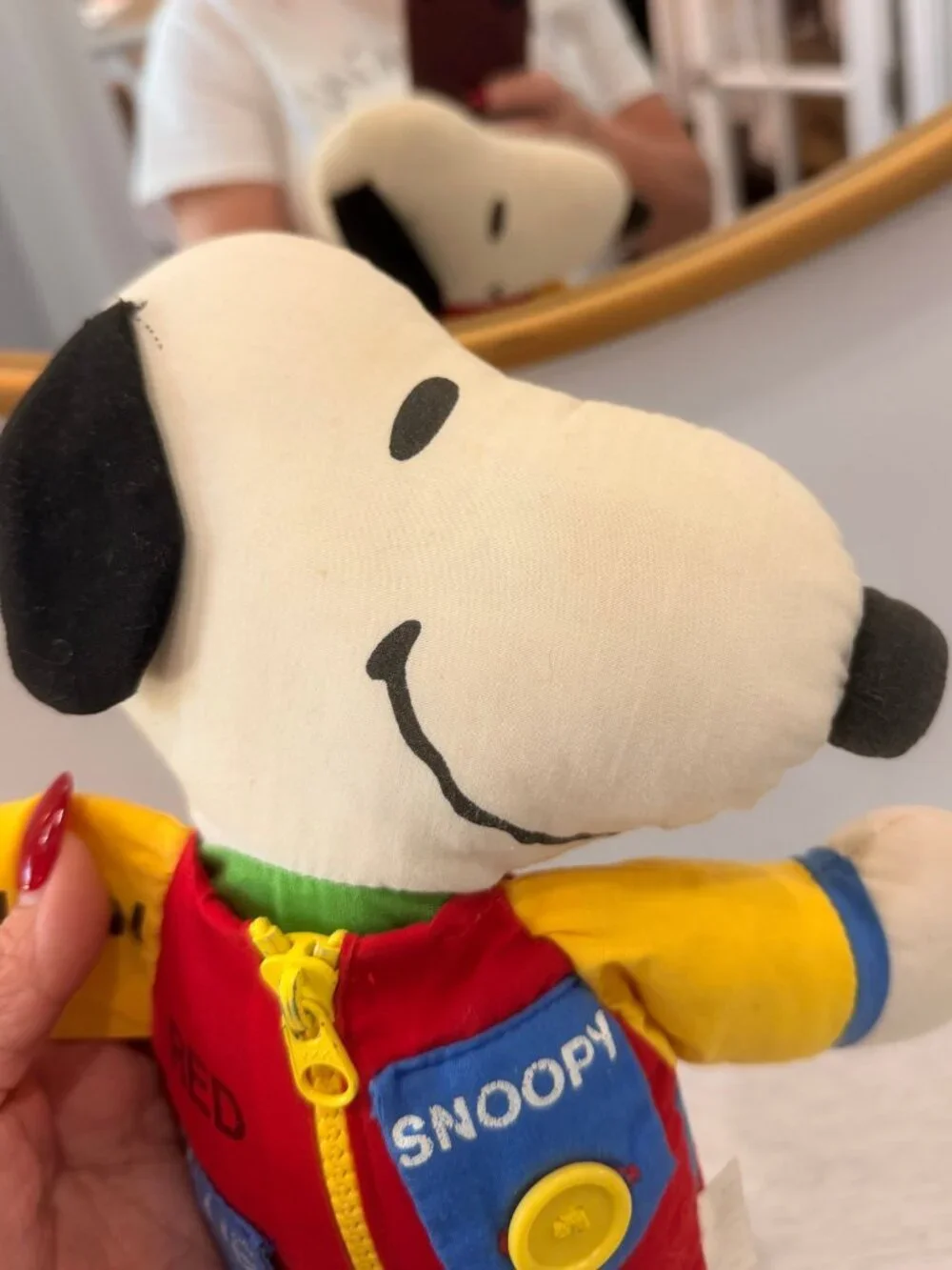 Vintage 1968 Learn & Play Peanuts Snoopy Doll Teach Me to Dress Activity Toy